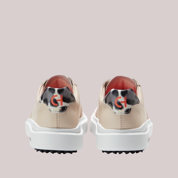 Womens Cole Haan GrandPro AM Golf Sneaker, Shortbread. W23542 - Picture 4 of 5